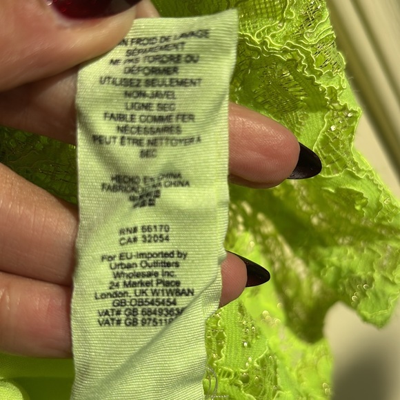 green floral dress lace free people - Picture 9 of 11